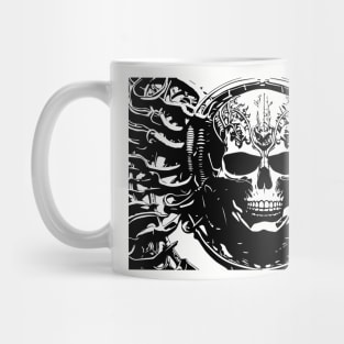 Skull Giger Style Mug